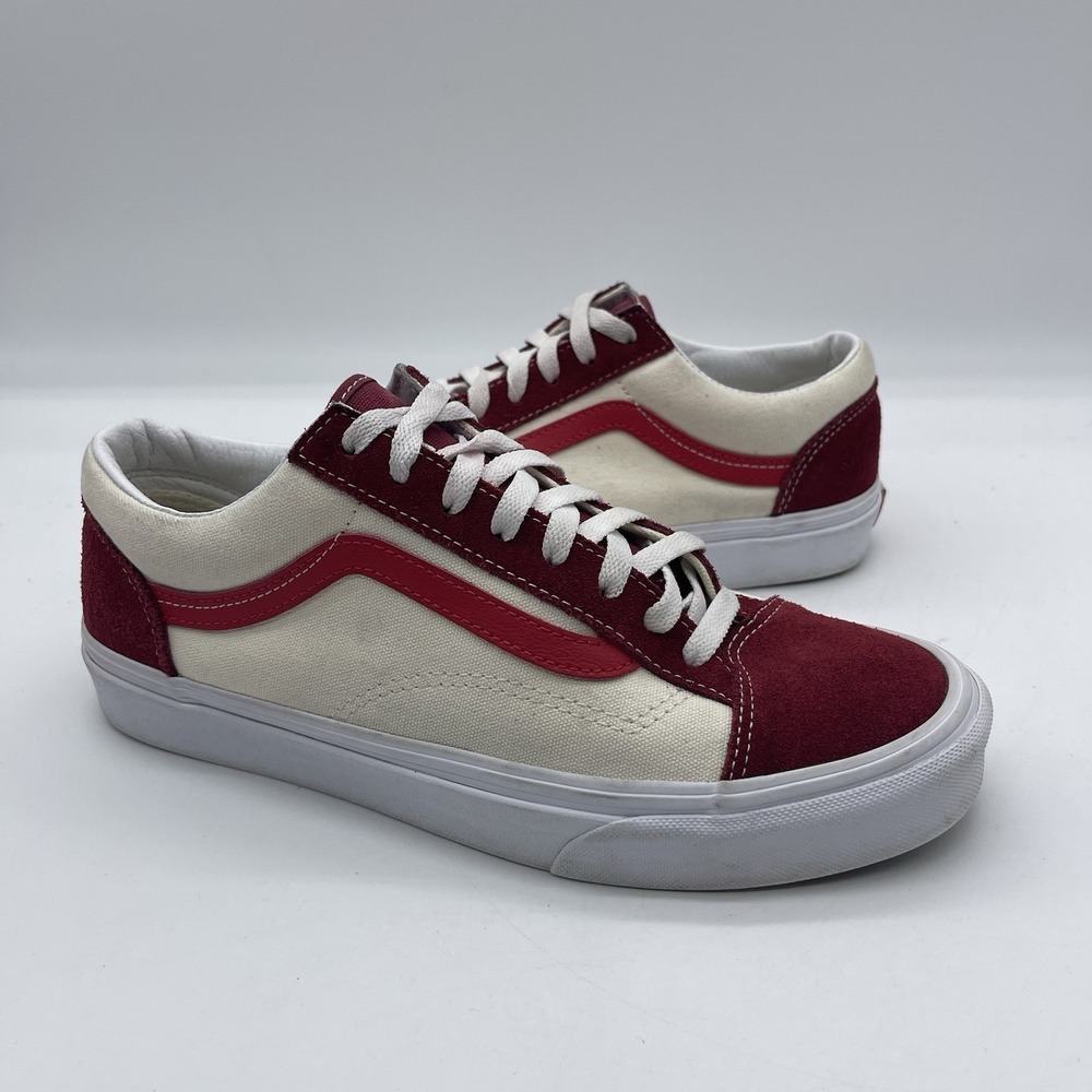 VANS Style 36 Retro Sport Men's Size 9 Womens 10.5 Skate Shoes 500714 Biking Red
